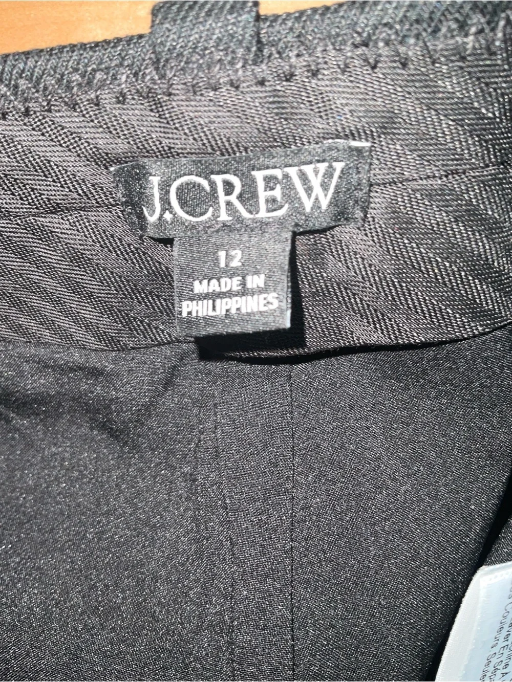 J. Crew Black High-Waist Tailored Linen blend Shorts